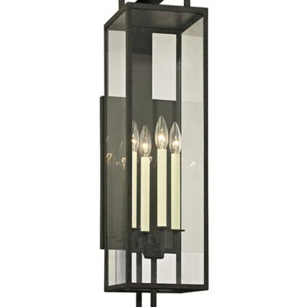 Beckham 4 Light 8 Inch Forged Iron Wall Sconce Wall Light